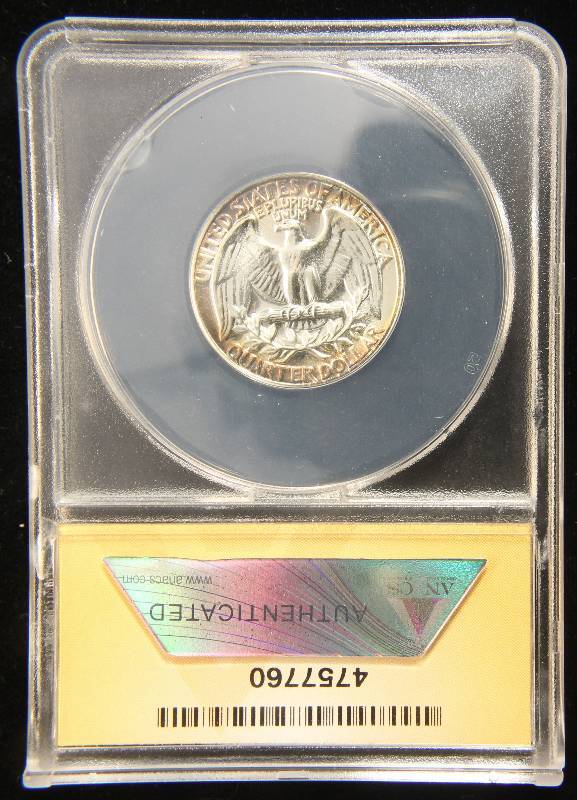 1961 PROOF WASHINGTON SILVER QUARTER PR66 ANACS