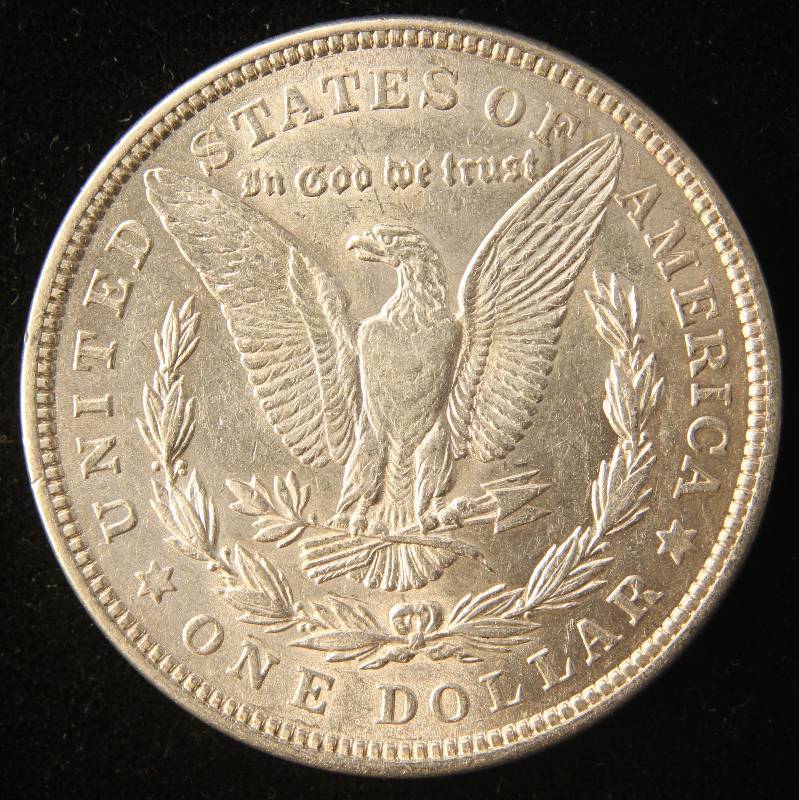 1921 MORGAN SILVER DOLLAR AU55