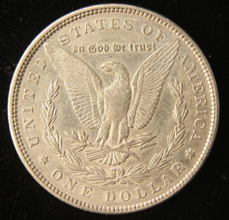 1896 MORGAN SILVER DOLLAR AU50