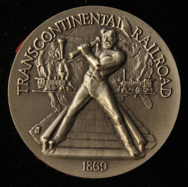 VINTAGE TRANSCONTINENTAL RAILROAD 1.11 TROY OZ. STERLING SILVER ART ROUND LONGINES SYMPHONETTE SOCIETY