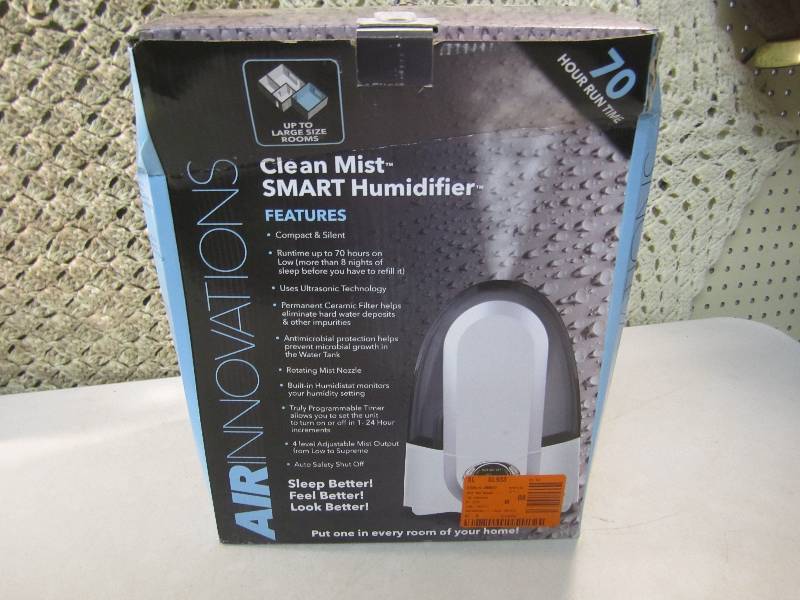 lot 100 image: Air Innovations Clean Mist Smart Hu...