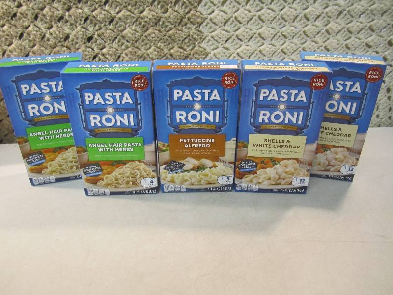 lot 107 image: Lot of 5 Boxes Pasta Roni 3 Flavors...