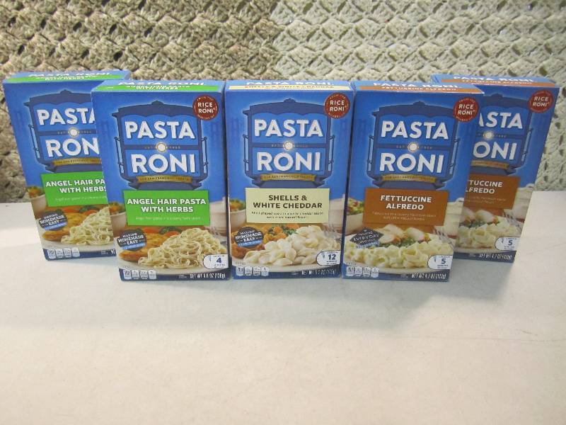 lot 109 image: Lot of 5 Boxes Pasta Roni 3 Flavors...