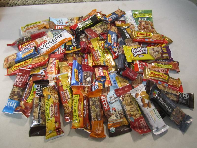 lot 118 image: Large Mix Lot of Granola Bars Power...