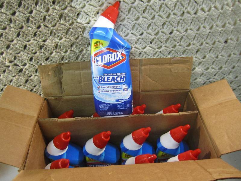 lot 163 image: Case of 12 Clorox Toilet Bowl Clean...