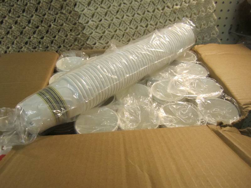 lot 164 image: Case of 1000 8 ounce Hot Cups 20 sl...