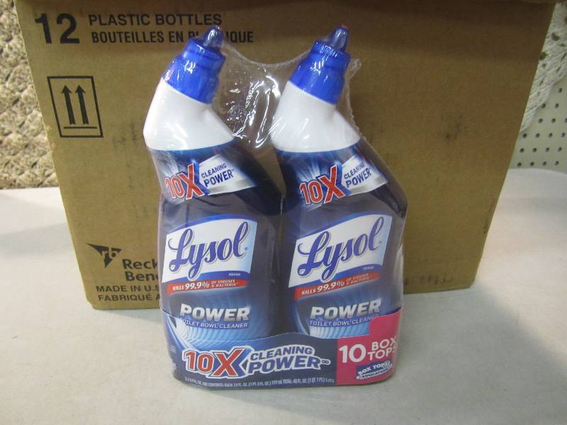 lot 172 image: Case of 12 Lysol Power Toilet Bowl ...
