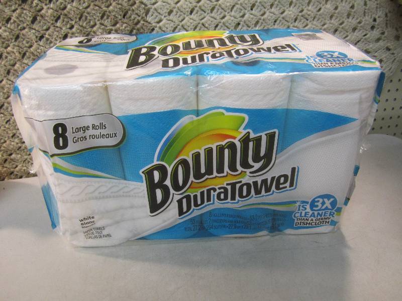 lot 173 image: Pack of 8 Large Rolls Bounty Durato...