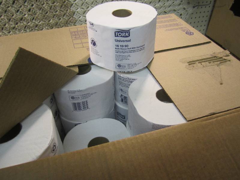 lot 179 image: Case of 36 Rolls Bath Tissue with O...