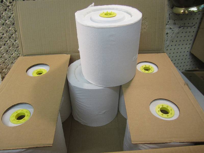 lot 181 image: Case of 6 White High Capacity Roll ...