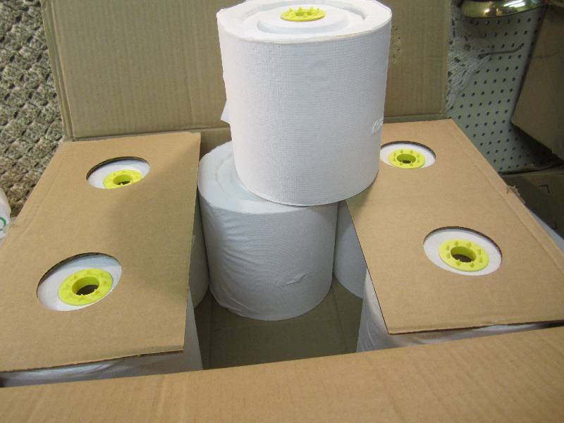 lot 183 image: Case of 6 White High Capacity Roll ...