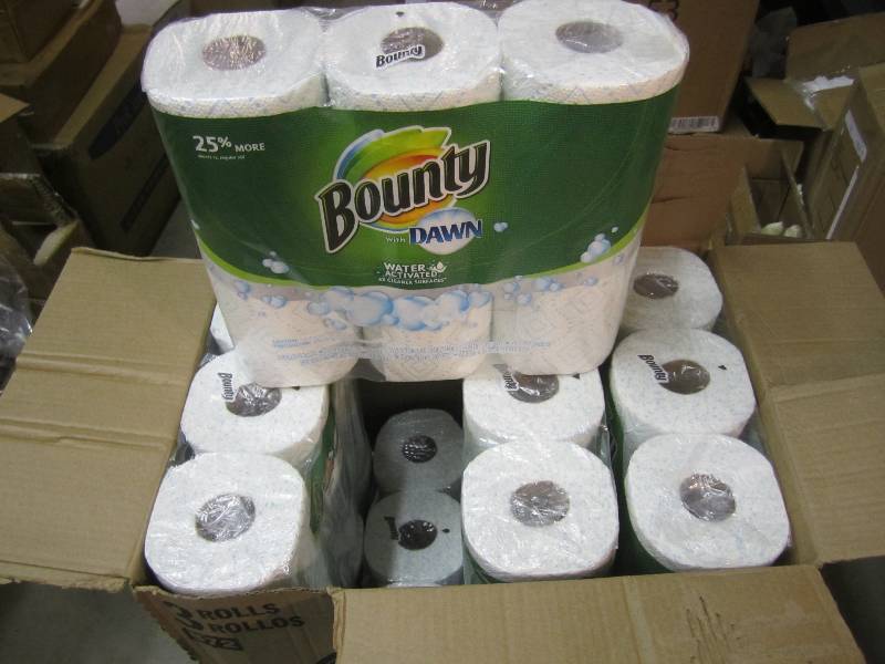 lot 194 image: Case of 24 Rolls Bounty with Dawn P...