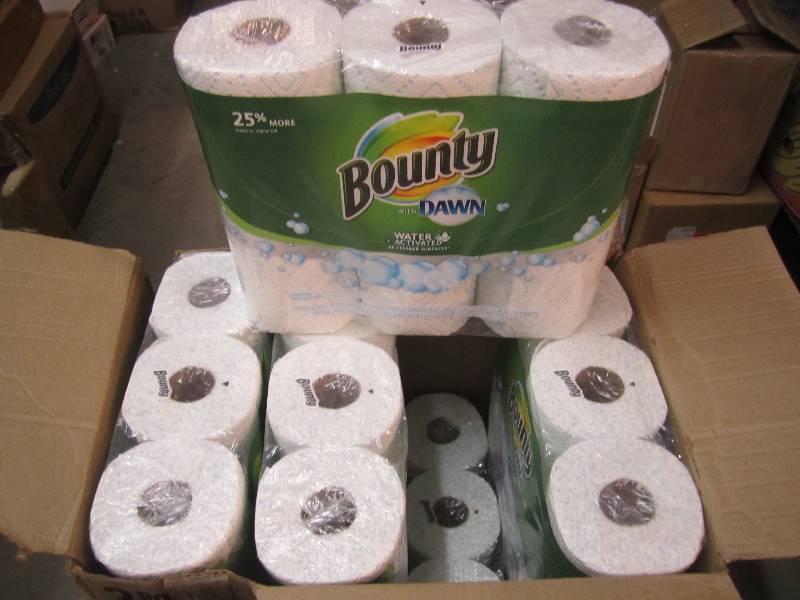 lot 195 image: Case of 24 Rolls Bounty with Dawn P...