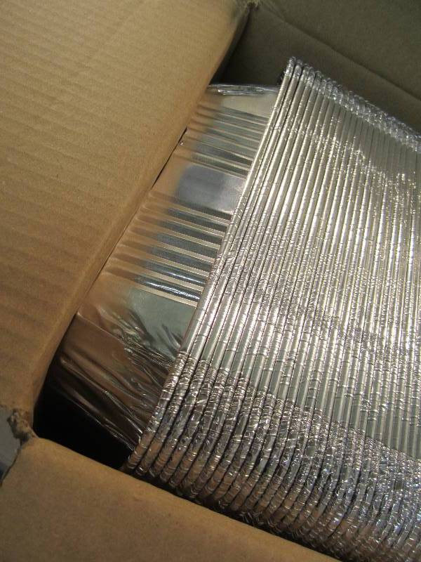 lot 314 image: Case of 100 Half Size Deep Steam Ta...