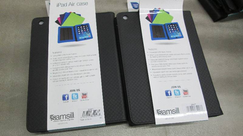 lot 14 image: Lot of 4 Samsill iPad Air Case Blac...