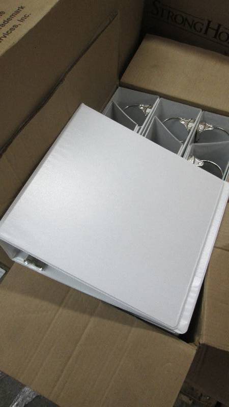 lot 24 image: Case of 12 Wilson Jones 3 inch Whit...