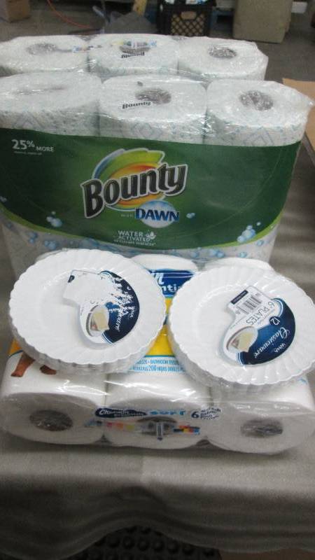 lot 28 image: 6 rolls of Bounty with Dawn, 6 roll...