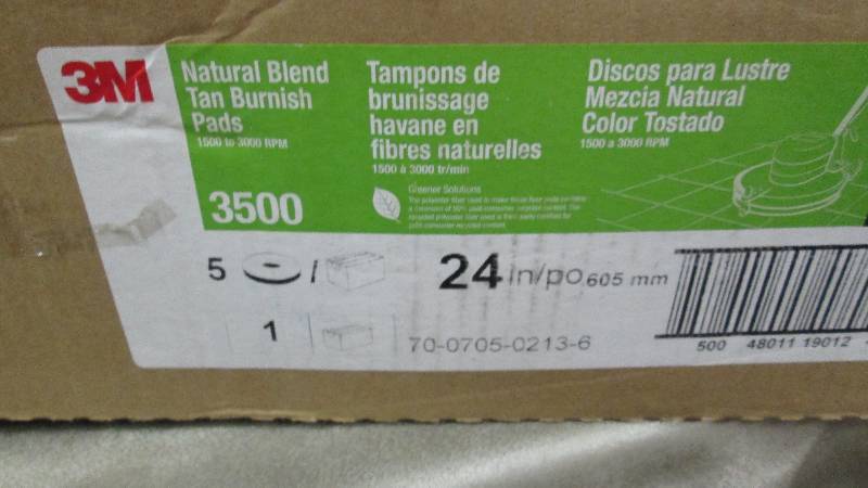 lot 99 image: 3M 3500 Natural Blend Tan Pad, 24 i...
