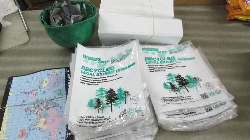 lot 107 image: Large Lot of Recycled Exhibit Divid...