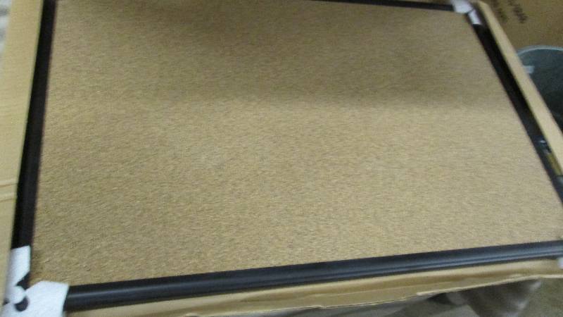 lot 158 image: 2x3 Ft Black Framed Cork Board...