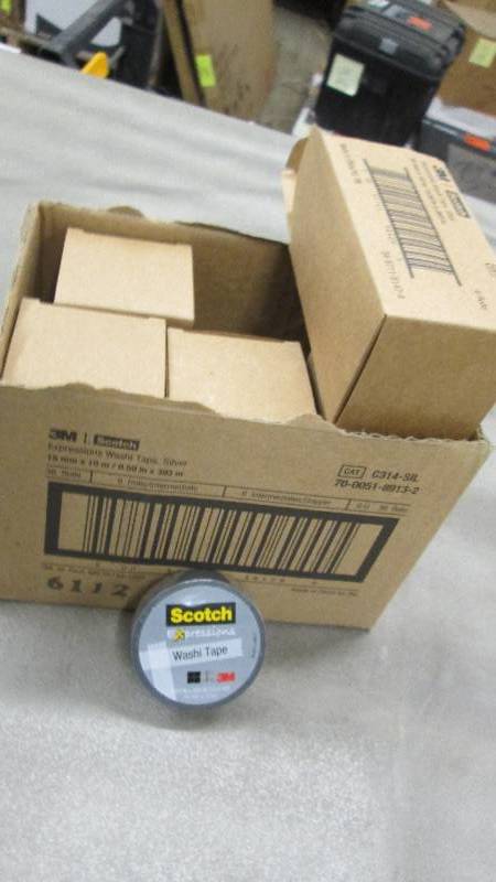 lot 207 image: 5 Packs of 6 rolls pk 3M C314SIL E...