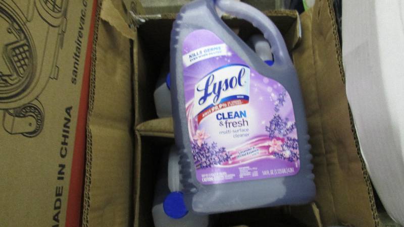 lot 217 image: Lot of 4- 114 fl oz Lysol Clean & F...