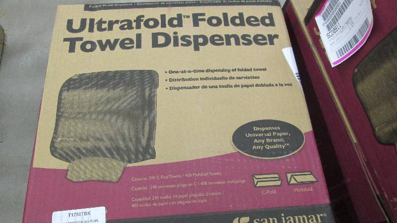 lot 221 image: San Jamar C-Fold Towel Dispenser 11...
