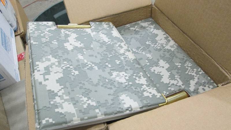 lot 261 image: Case of 12 Note pad Binders in Camo...