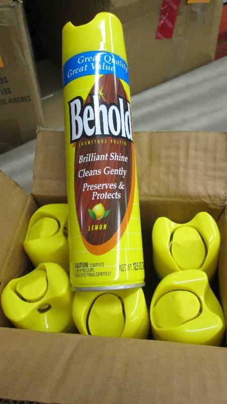 lot 277 image: Lot of 6 Behold Furniture Polish , ...