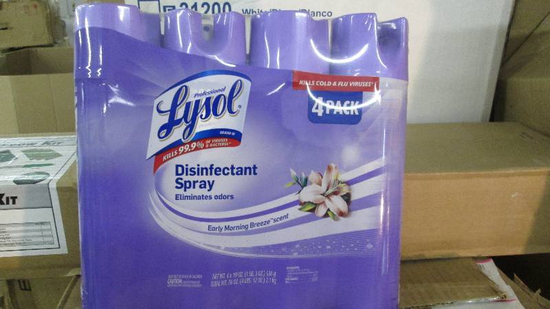 lot 285 image: 4 Pack of Lysol Disinfectant Spray ...