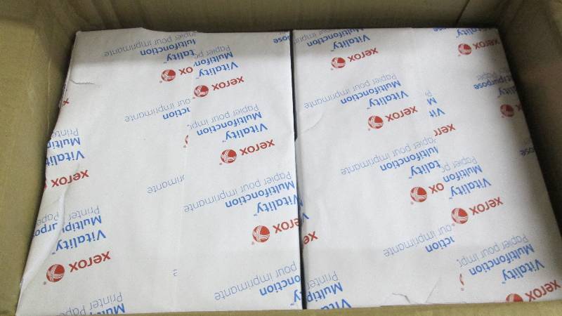 lot 290 image: 4 Reams Xerox Vitality Paper 8.5x11...