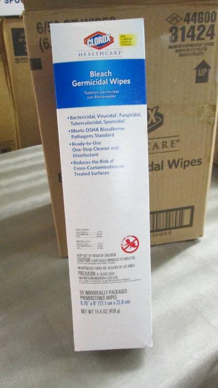 lot 296 image: Case of 6 (50 bx)Clorox Bleach Ger...