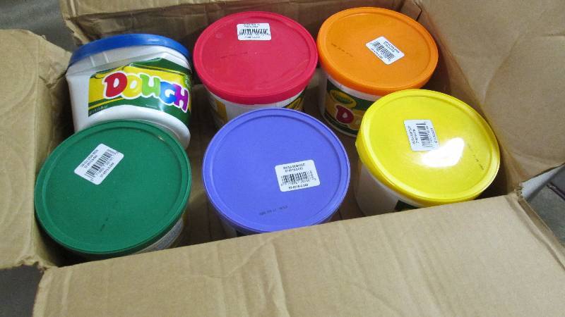 lot 299 image: 6 Containers of Crayola Dough- some...