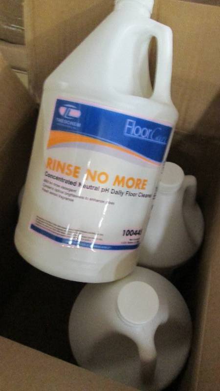 lot 306 image: Case of 4 Gallons FloorCare Rinse N...