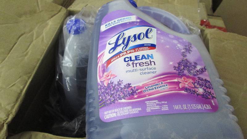 lot 308 image: Lot of 3 Lysol Multisurface Cleaner...