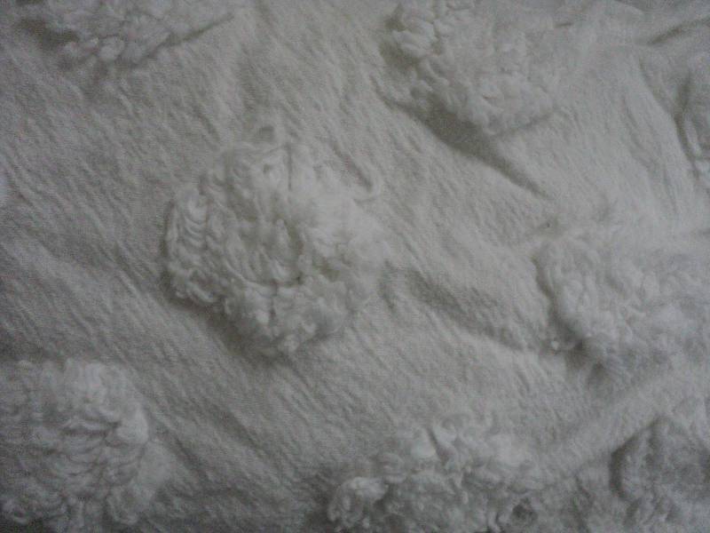 lot 164 image: queen size white chenille bedspread...