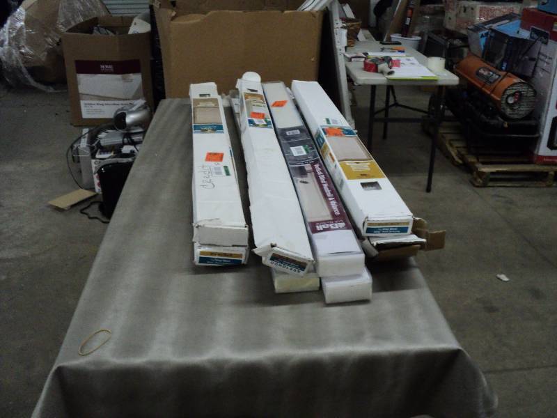 lot 187 image: 51, 52, 53, 58 inch wide blinds...