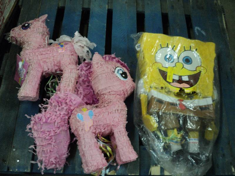 lot 246 image: 3 damaged pinatas - repairable...