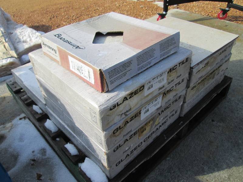 lot 6 image: 8 cases of 16  glazed ceramic tile ...