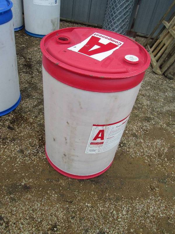 lot 79 image: Red plastic barrel very similar to ...
