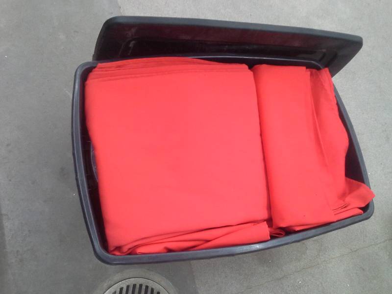 lot 116 image: Red Table Clothes