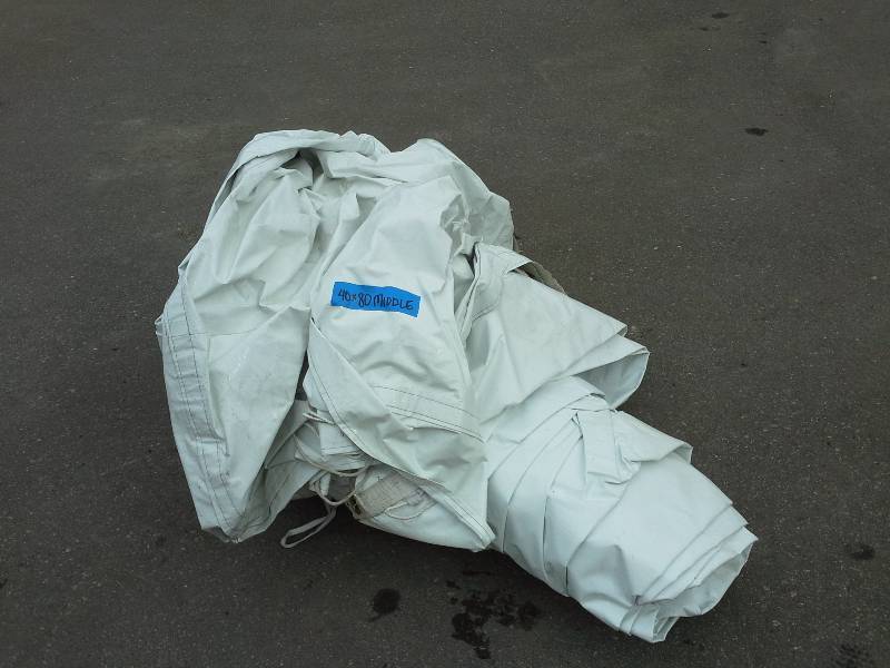 lot 15 image: 40 x 80 Tent with Spare Top Section (SEE DESCRIPTION)