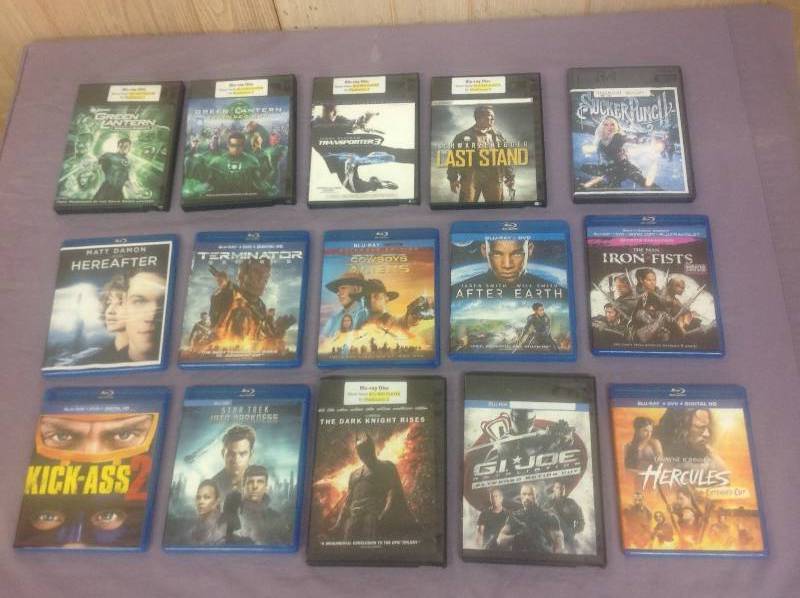 lot 3 image: 15 BluRay Action and SciFi Movies