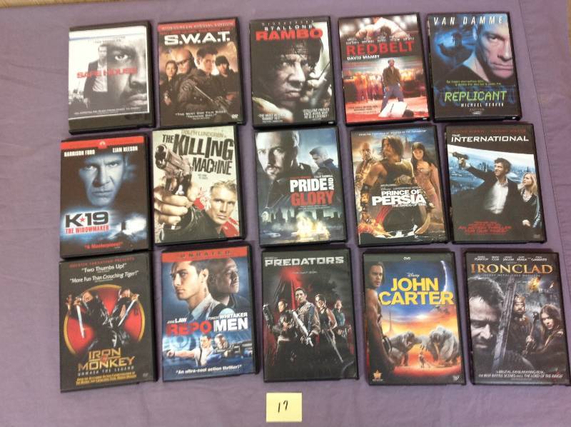 lot 17 image: 15 DVD Action Adventure Movies