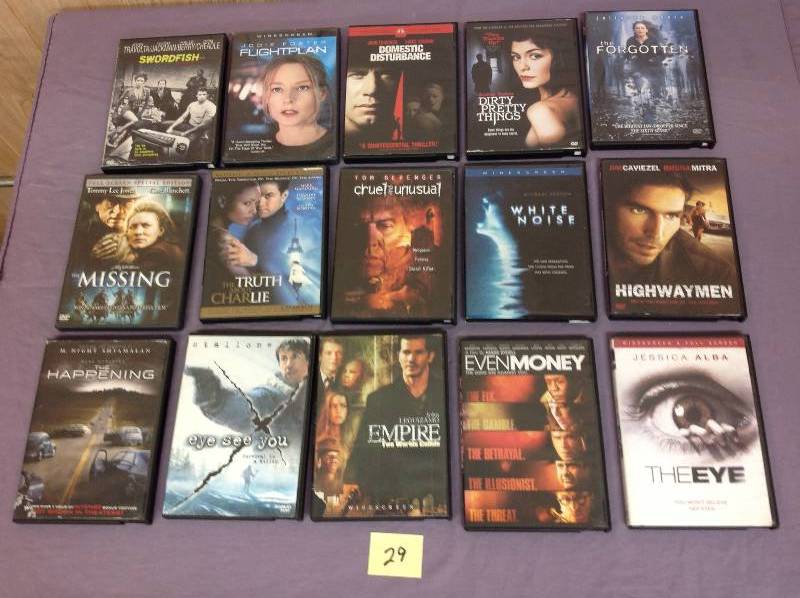 lot 29 image: 15 DVD Thriller Movies