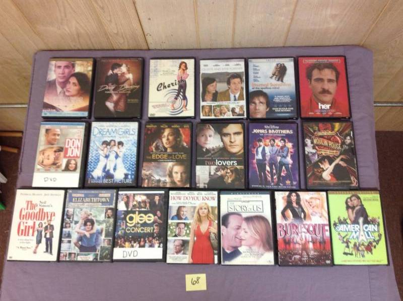 lot 68 image: 19 DVD Romance and Musical Movies