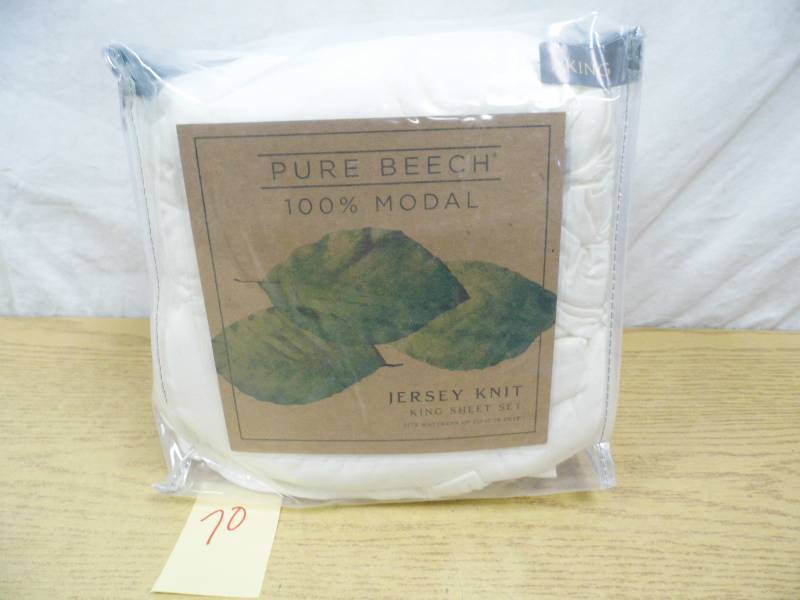 lot 70 image: PureBeech Jersey Knit Sheet Set