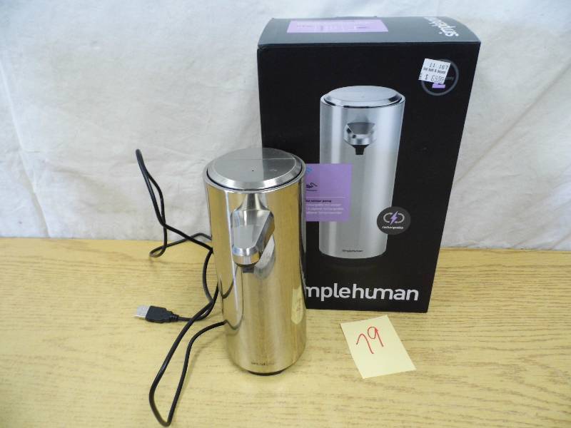 lot 79 image: Simple Human Soap Dispenser