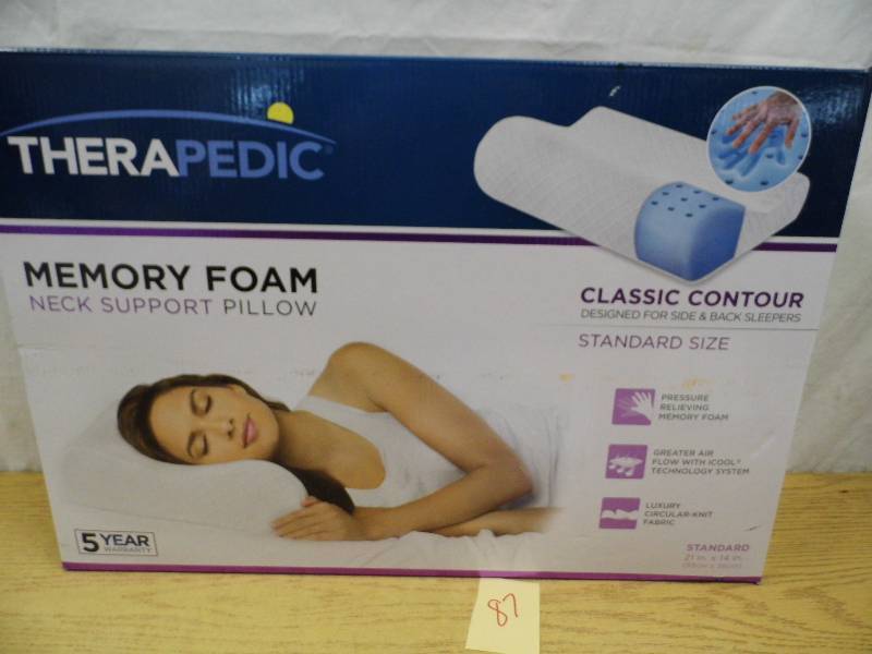lot 87 image: TheraPedic Memory Foam Pillow