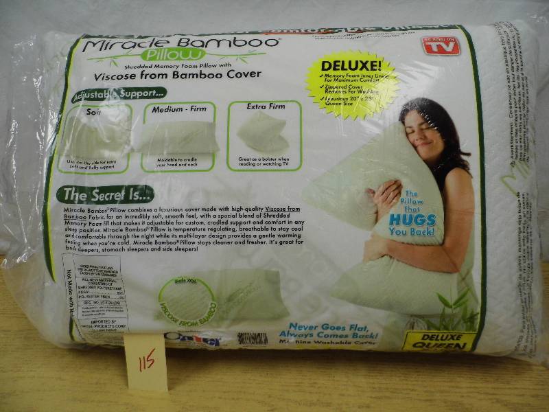 lot 115 image: Miracle Bamboo Pillow